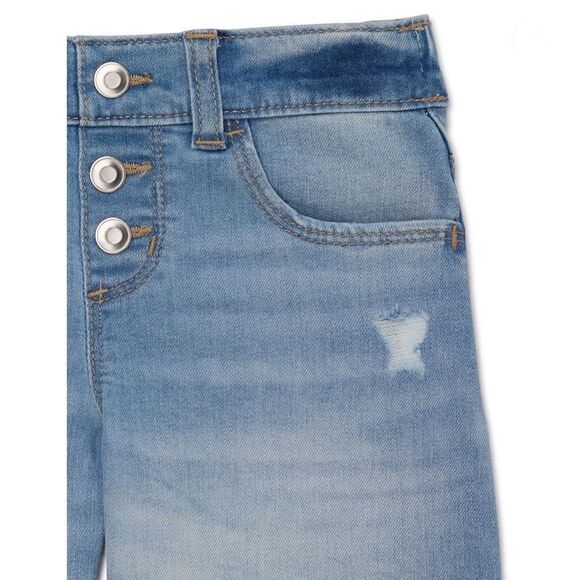 Girls Midi Distressed Denim Shorts 3-Pack Size M - Picture 10 of 11